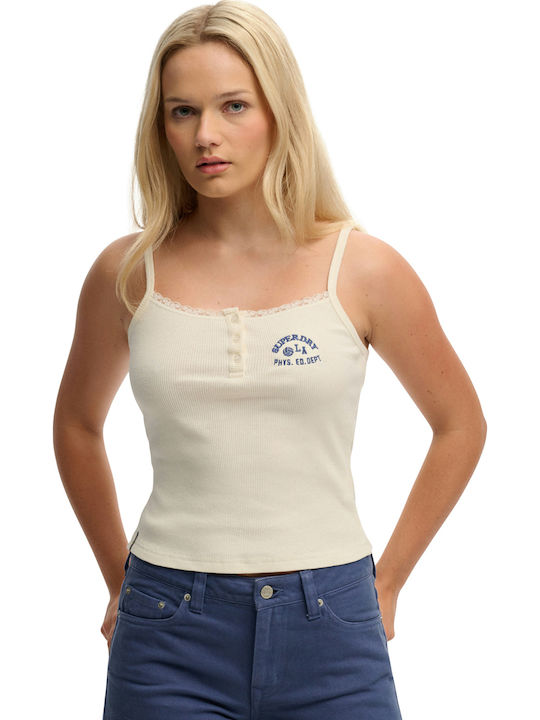 Superdry Γυναικεία Μπλούζα Off White