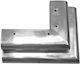 JGS S.A. Metallic Furniture Leg 18x14.5x6cm Silver