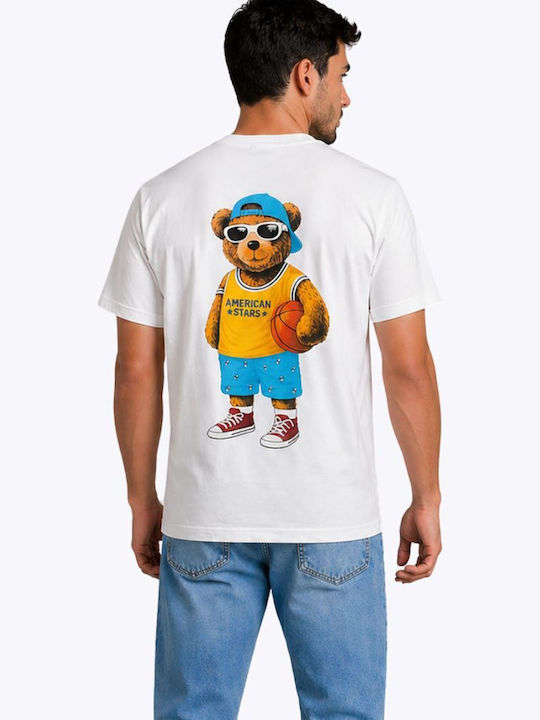 American Stars T-shirt Λευκο