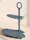 Kaemingk Metallic Tiered Appetizer Stand W38xL29.5xH37.5cm