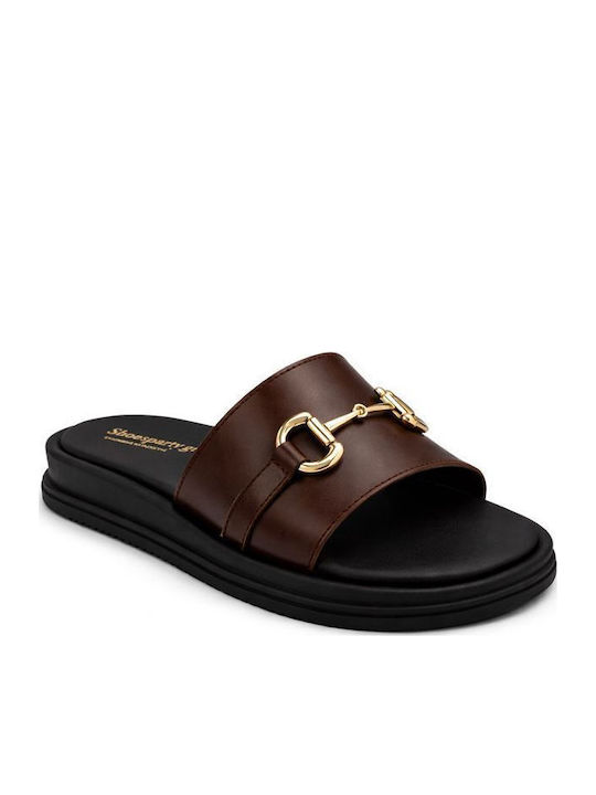 Elenross Sandale Casual Damă Flatforme Maro