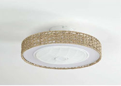 Pălărie Decorativă Pentru Ventilator „fado” Bej Rattan Pălărie Decorativă Pentru Ventilator „fado” Bej Rattan