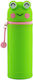 I-Total Silicone Pencil Case Cylinder Froggy