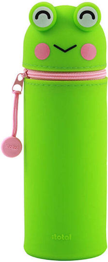 I-Total Silicone Pencil Case Cylinder Froggy