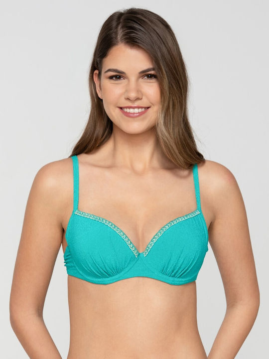 Sutien Bikini cu Burete Turcoaz