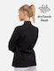 strongAnt Chef Jacket Female Black With Long Sleeve