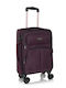 Xplorer Cabin Fabric Dark Purple Suitcase With 4 Wheels