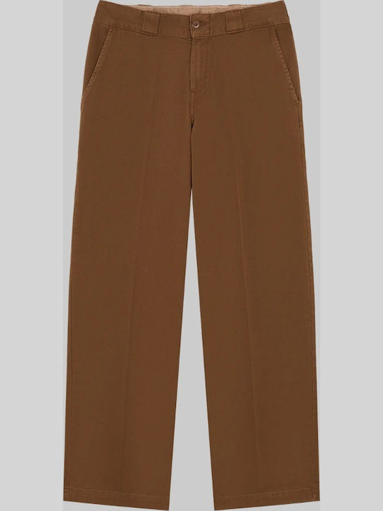 Dickies Work Pant Παντελόνι σε Loose Εφαρμογή Καφέ