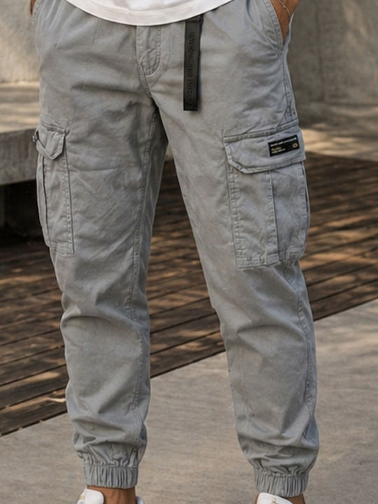 Ανδρικό Παντελόνι Cargo Steeple Grey