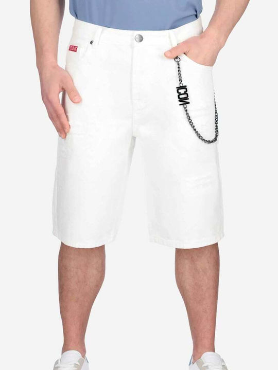 Men's Denim Bermuda Shorts Nero