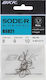 Αγκίστρια Bkk Sode-r Black Nickel Κρίκο Εγγλέζικο No 12