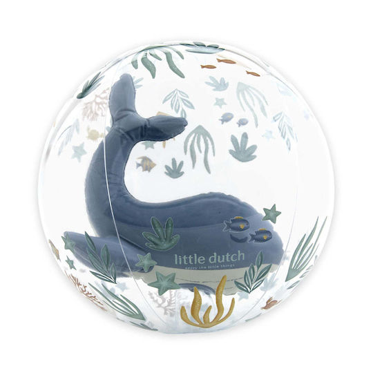Little Dutch Μπάλα Παραλίας 3d Ocean World Μπλε