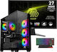 Vengeance Esports 2K Gaming Bundle-V2 Gaming Desktop PC Ryzen 7-8700F/32GB DDR5/1TB SSD/GeForce RTX 5070/Kein Betriebssystem + MSI MAG 27CQ6F VA Curved Monitor 27"