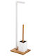 Bisk Metallic Toilet Brush White