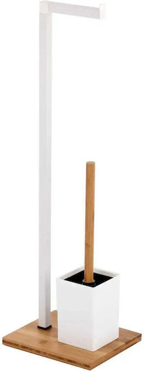 Bisk Metallische Toilettenbürste Badezimmer Weiß