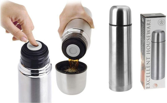 Excellent Houseware Thermos Bottle Stainless Steel 750ml Gray