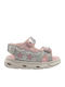 Kids' Sandals with Hoop & Loop Closure and Lights Pink