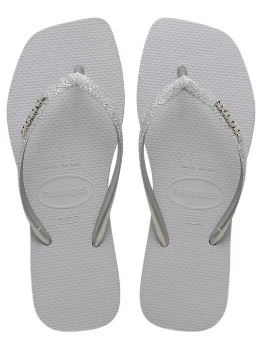 Slim Square Sparkle Дамски Джапанки в Сив Цвят