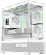 GameMax Vista 2 MW Gaming Mini Tower Computer Case with Side Window and ARGB Lighting White