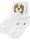 Unlu Kids' Socks White Puppy