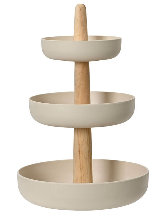 Beauty Home Дървена Етажерка Ø30см