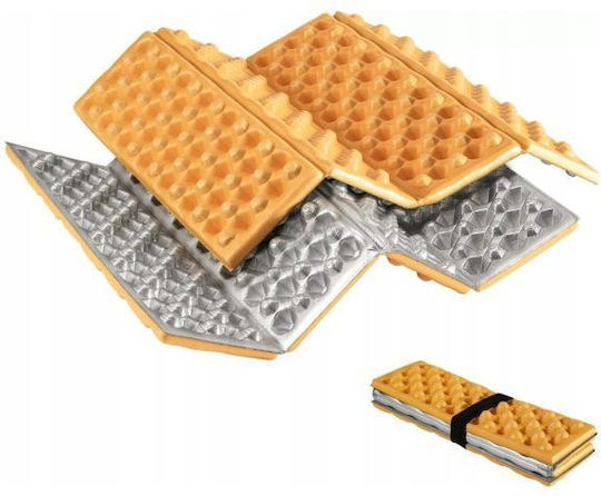 Qunature Искрящ Единичен Къмпинг Матрак 40x30см Жълт