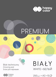 Bloc De Schițe Tehnic Alb A3 Premium 250g Happy Color Pachet 10 Foi