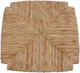 Politishome Sitzmöbel für Esszimmer-/Küchenstuhl Wicker 37x37cm Beige