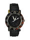 Ex Moda Men's Watch 38mm Battery With Black Rubber Strap