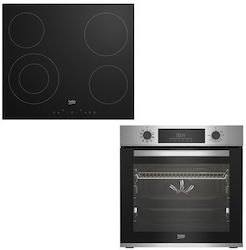 Beko Άνω Πάγκου με Κεραμικές Εστίες Inox HIC 64402 E BBIM12300XDSE Beko Άνω Πάγκου με Κεραμικές Εστίες Inox HIC 64402 E BBIM12300XDSE