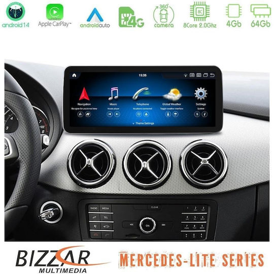 Bizzar Car Audio System for Mercedes-Benz B Class Mazda B Series 2012-2015 Bluetooth USB Wi-Fi GPS Apple CarPlay Android Auto with 10.25 Inch Touch Screen