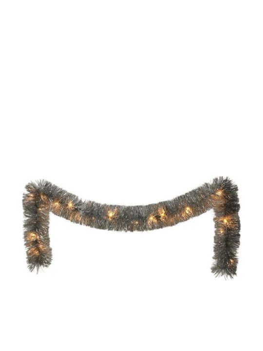 Decorative Garland 270cm 26led Silver Gray Silver