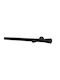 Metallic Curtain Pole Single Diameter 28mm Length 160cm Black