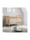 Pali Babybett Beige mit Matratze 64x126cm
