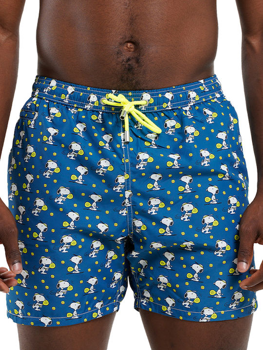 St Barth Lighting Micro Fantasy Men's Swimwear Shorts Blue
