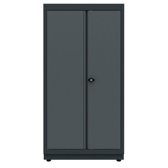 Toolbox4you Metallischer Werkzeugkoffer mit Toolbox und Schrank