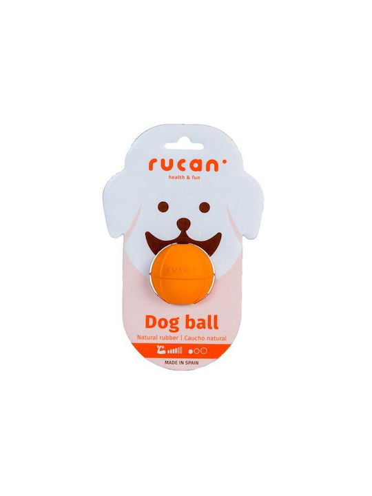 Rucan Kugel Hundespielzeug aus Gummi Mittel / Klein Orange