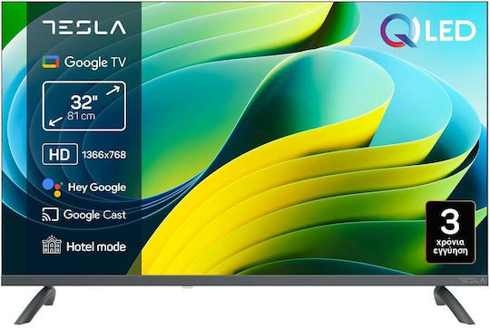 Tesla Smart Τηλεόραση 32" HD Ready QLED Q32E665GHS HDR (2026)