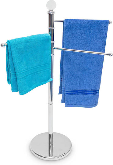 Relaxdays Relaxdays Badezimmerhaken 95x29cm Silber