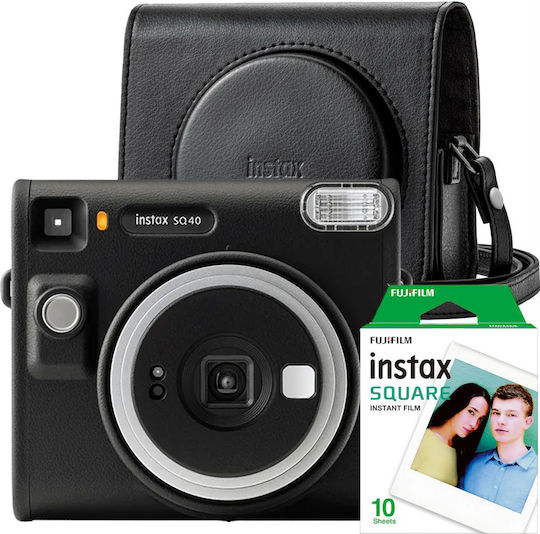 Fujifilm Instax SQ40 Set – Cameră Foto Instant cu Husă de Protecție și Film Square 1x10