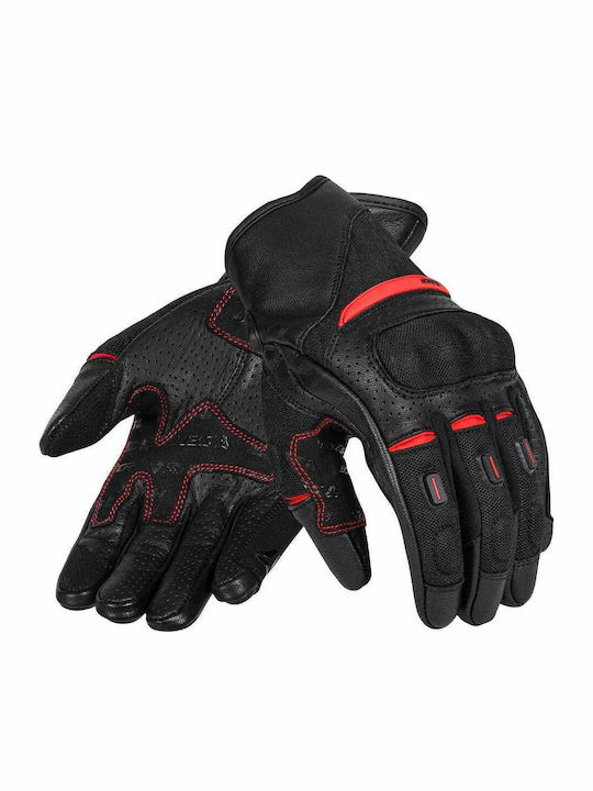 Seca Axis Men's Leather Motorcycle Gloves Black...
