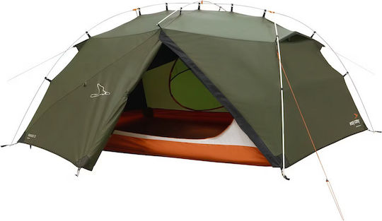 Easy Camp Mountaineering Camping Tent Green with Double Cloth 4 Seasons for 3 People Waterproof 3000mm 290x220x110cm