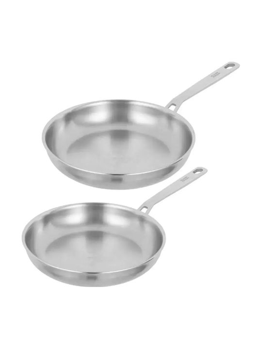 Kuhn Rikon Stainless Steel Pans Set with Non-stick Coating 2pcs