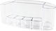 Touch Of Beauty Touch Of Beauty Kosmetikorganisator mit 9 Fächern Transparent 18,5x7,5x7,5cm