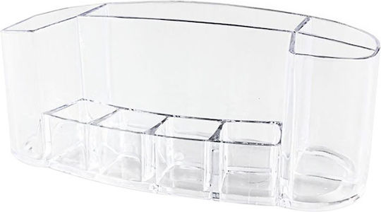 Touch Of Beauty Touch Of Beauty Kosmetikorganisator mit 9 Fächern Transparent 18,5x7,5x7,5cm