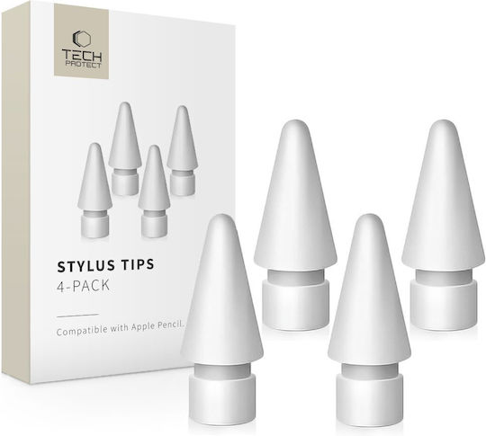 Tech-protect Stylus Tips 4-pack Apple Pencil White