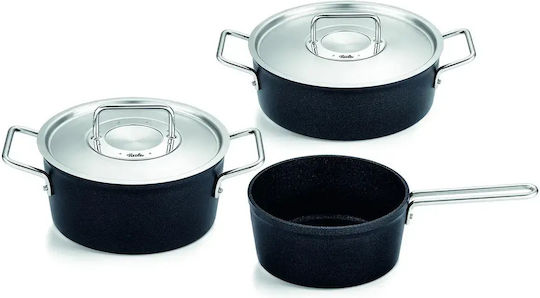 Fissler Adamant Σετ Κατσαρόλες από Αλουμίνιο με Αντικολλητική Επίστρωση 3τμχ