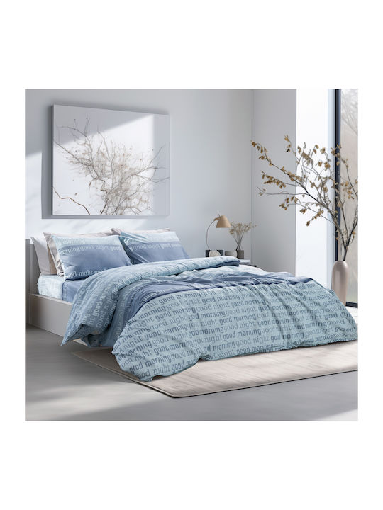 Lino Home Duvet Cover Set 170x250cm Single with...