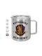 Koupakoupa Wednesday Nevermore Academy University Metallic Mug with Lid Brown 300ml