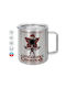 Koupakoupa Metallic Mug with Lid Brown 300ml
